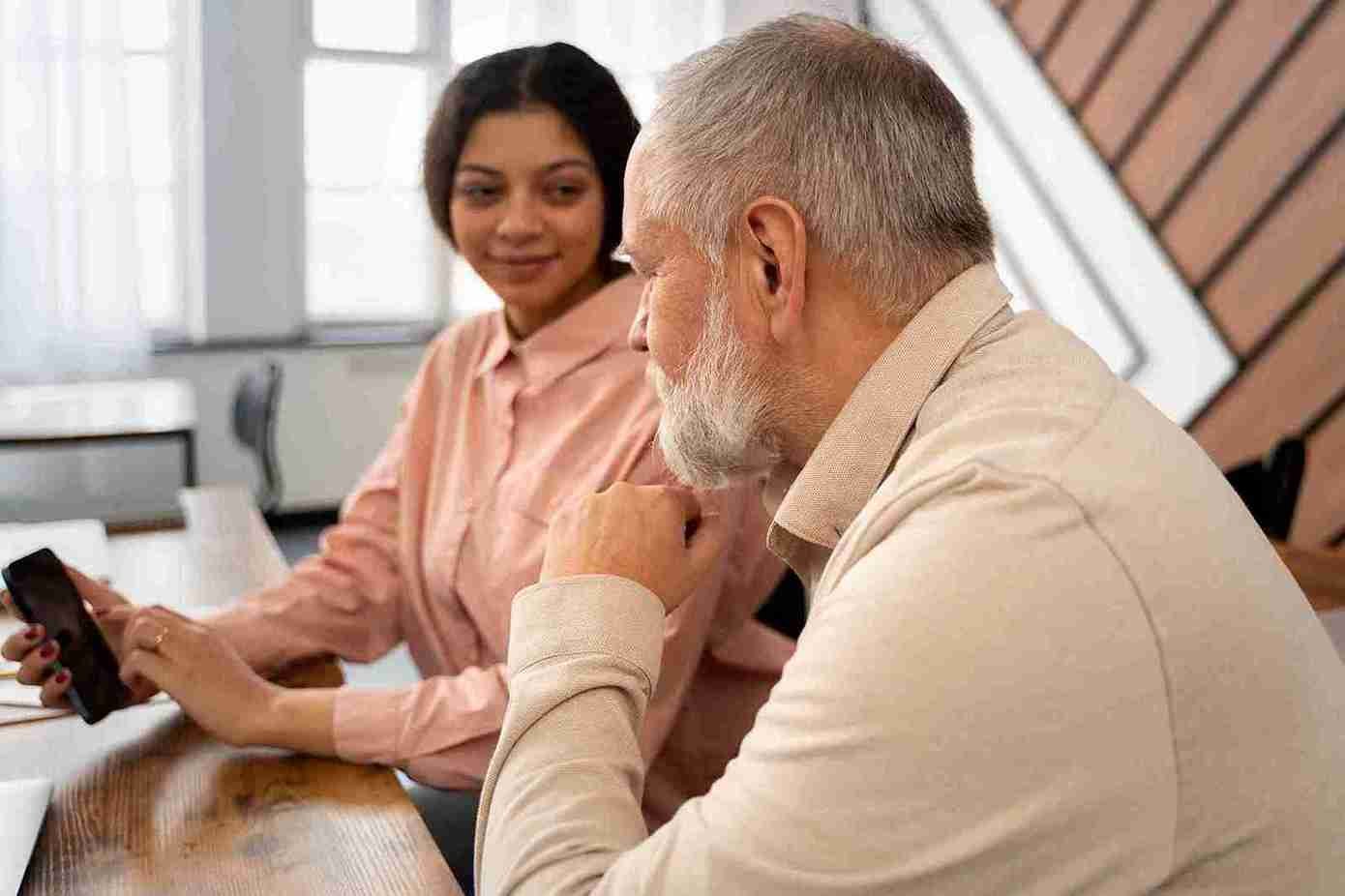 senior calling Area Agency on Aging for rent assistance help